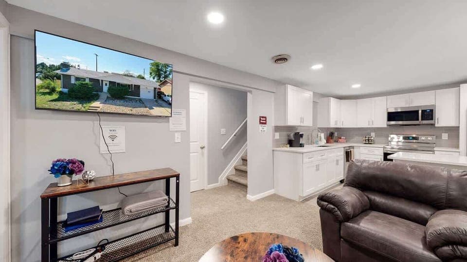 Stairs to the living room