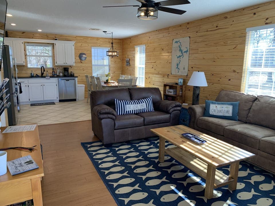 Living Room. Smart TV with Fire.