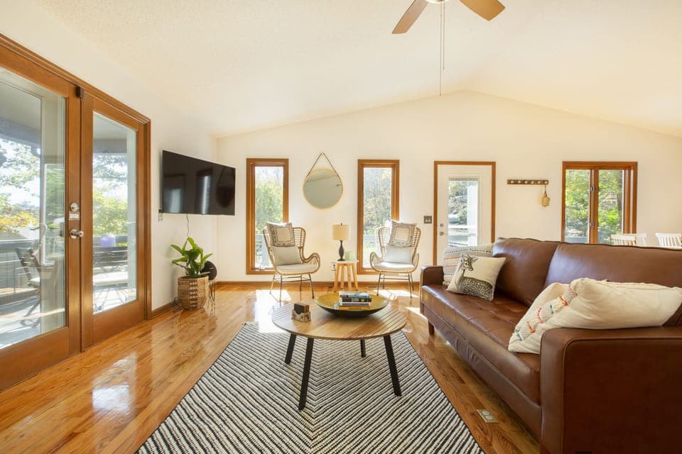 Mill Grove has lots of windows for natural light and endless mountain views.