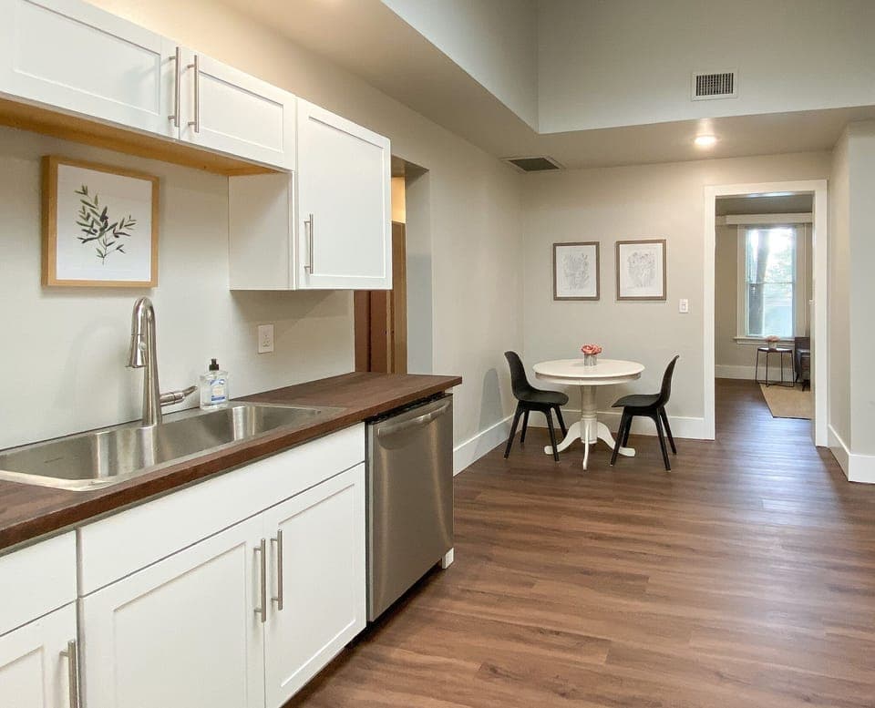 Fully stocked kitchen