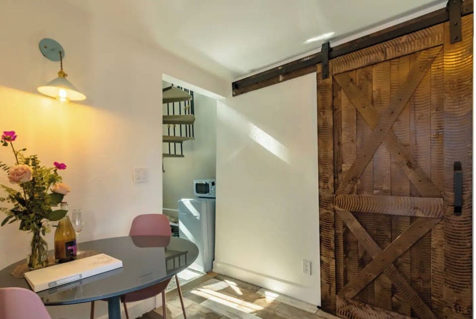 Natural light throughout the space.