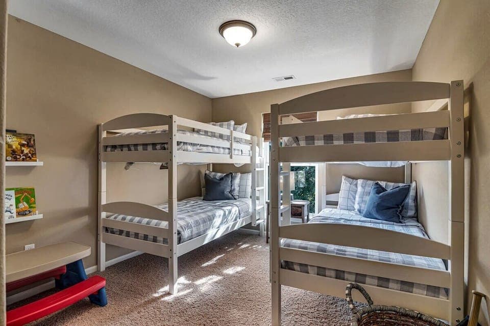 Your kids will love this bunk room, designed just for them!