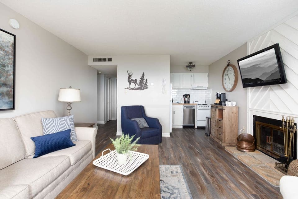 View Of Living Area And Kitchen!