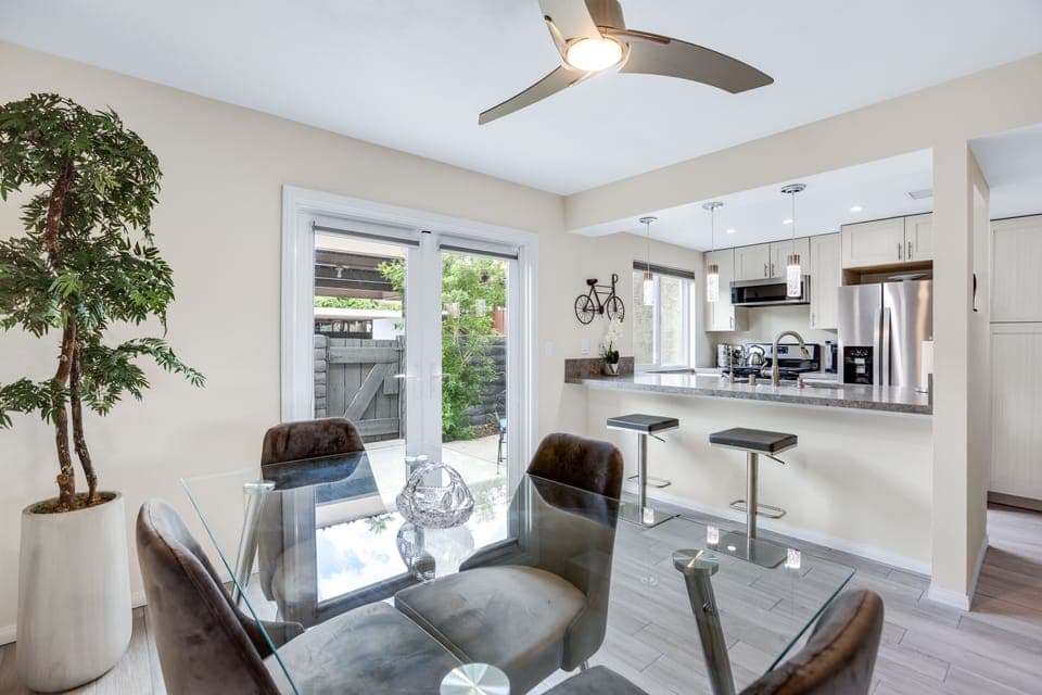 Open plan living area