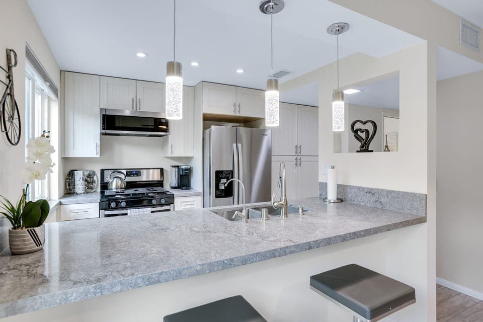 Everything is modern and updated