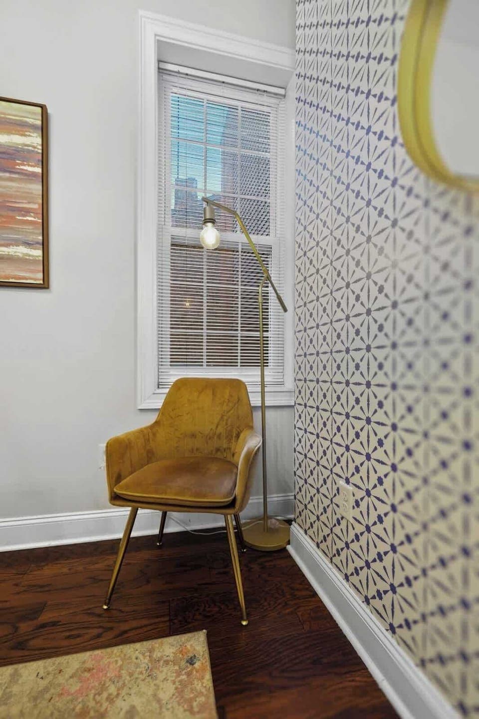 An ideal reading nook for relaxing and enjoying your favorite book.