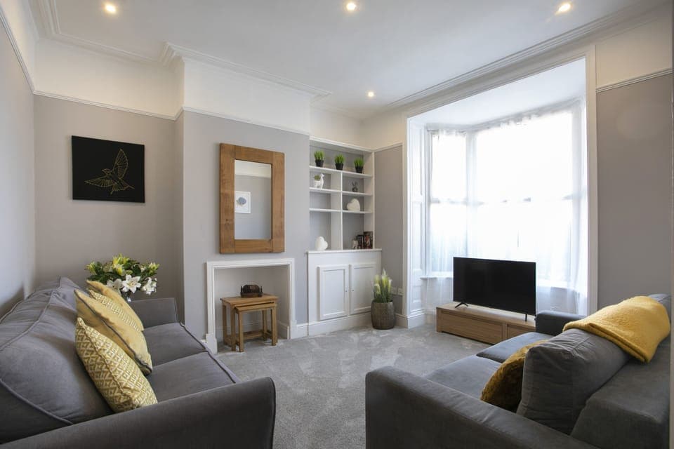 Living room with ample seating