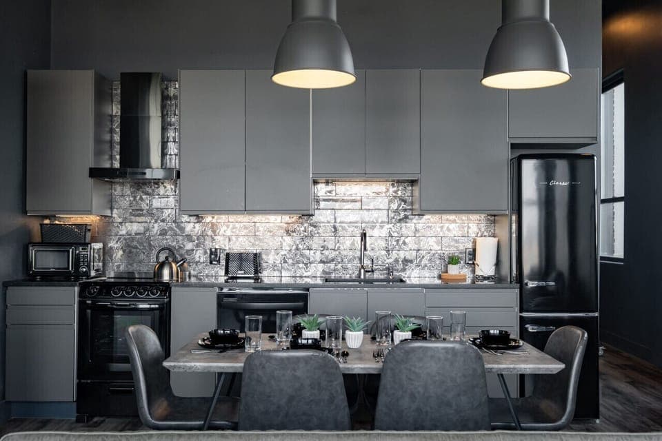 Kitchen fully stocked