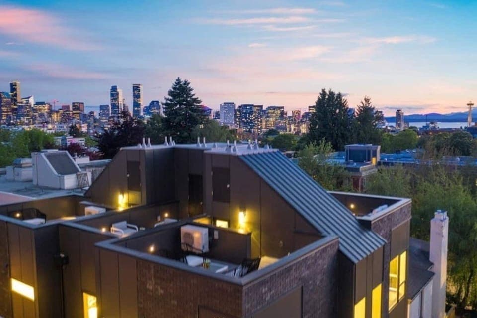 Our beautiful rooftop on the left