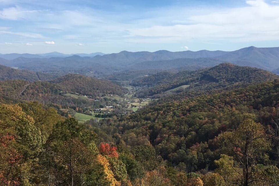 View from the Great room high above the valley. Spectacular!