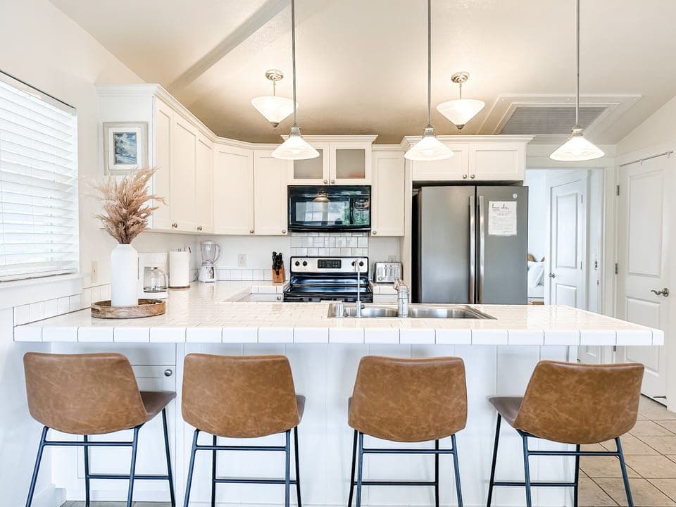 Kitchen fully supplied with everything you need for gourmet cooking!