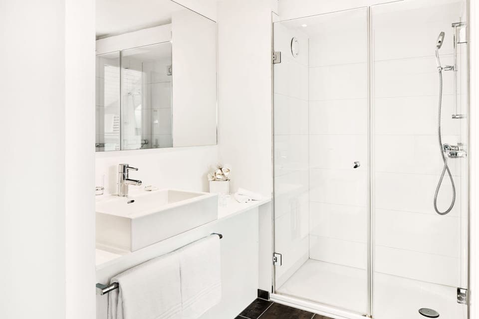 Superior Double Room | Bathroom | Shower, free toiletries, hair dryer, towels