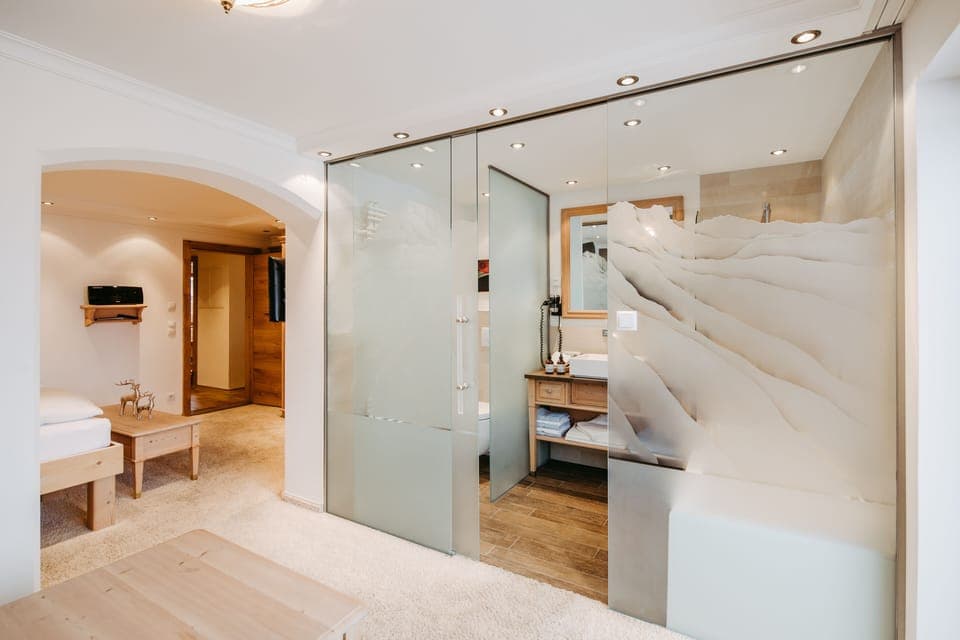 Superior Apartment, 2 Bedrooms, Sauna, Mountain View" | Living area | 30-inch flat-screen TV with cable channels, TV