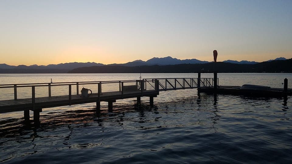 You picturesque view from the deck