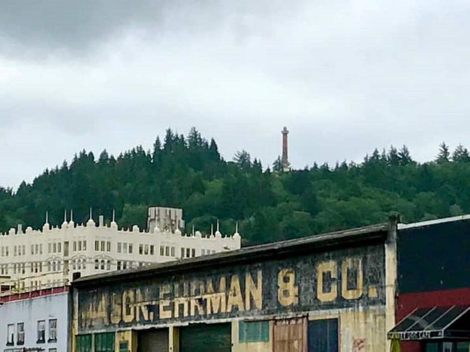 Astoria Column From Down the Street