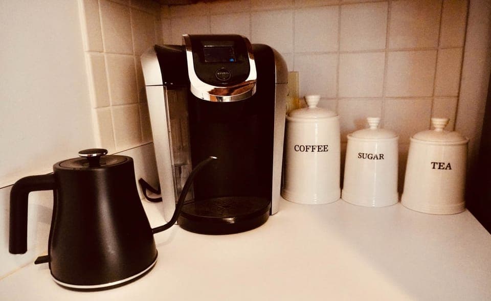 We provide your morning coffee or tea.