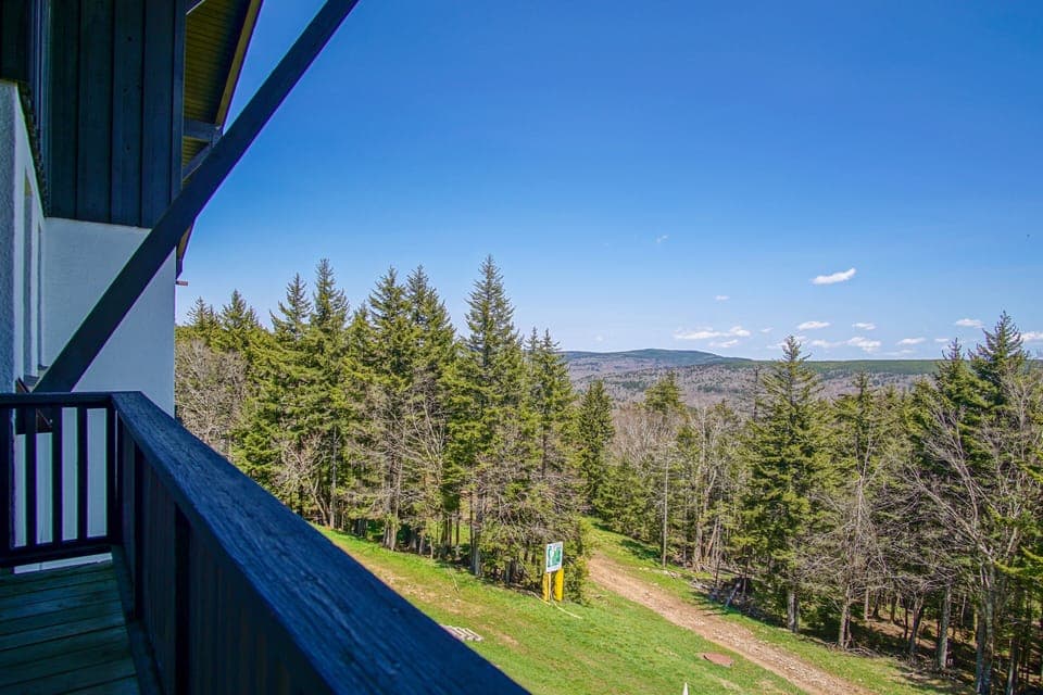 This is the view from the balcony.