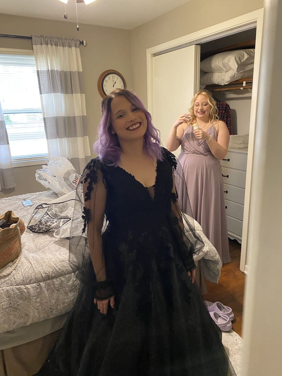 Girls getting ready for the big day