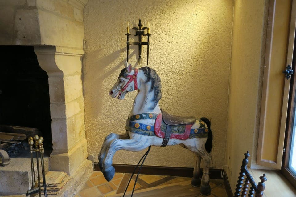 old merry-go-round horse