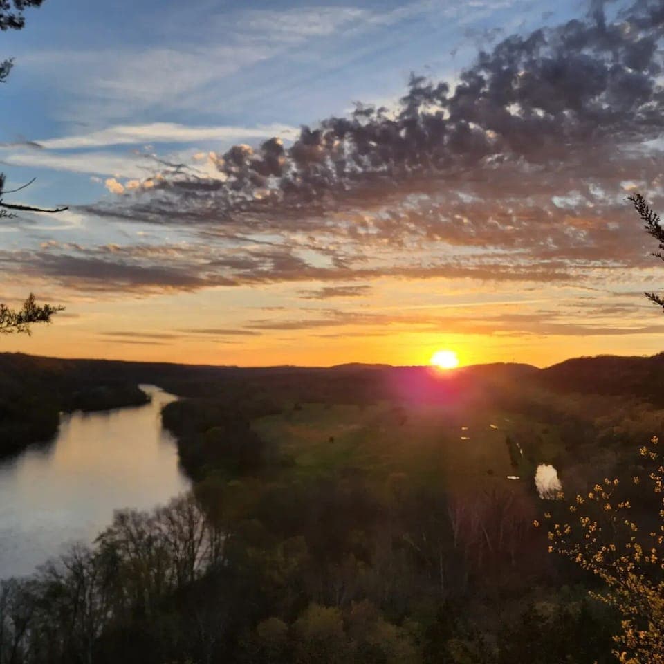 Sunset from the porch