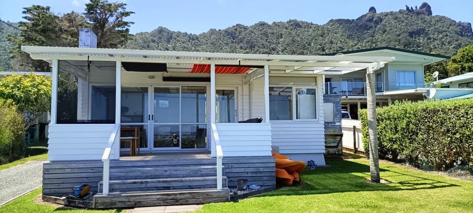 The cottage with Mt Manaia a short walk away