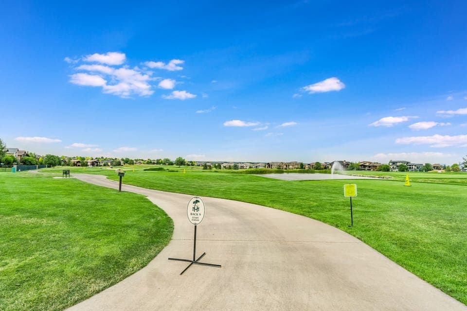 Golf course and driving range