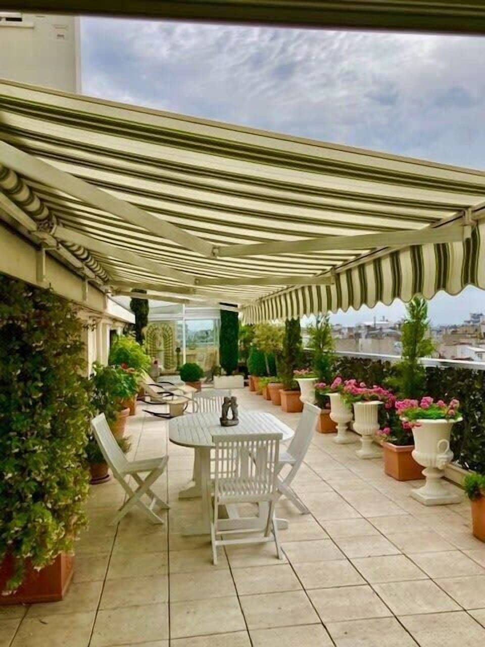 Spectacular wrap around terrace. terrace