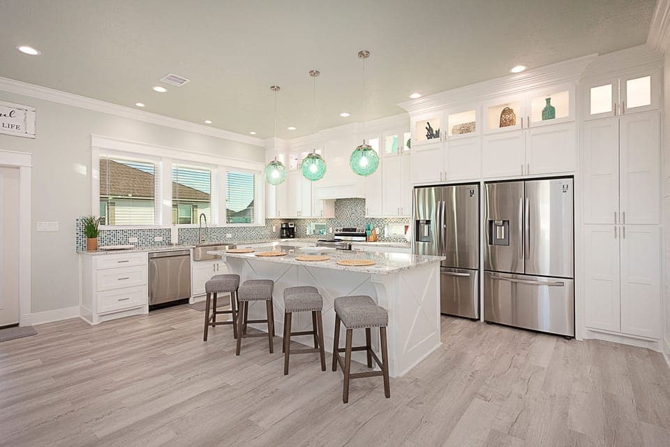 Fully stocked kitchen with Flexbrew Trio 2-way coffee maker