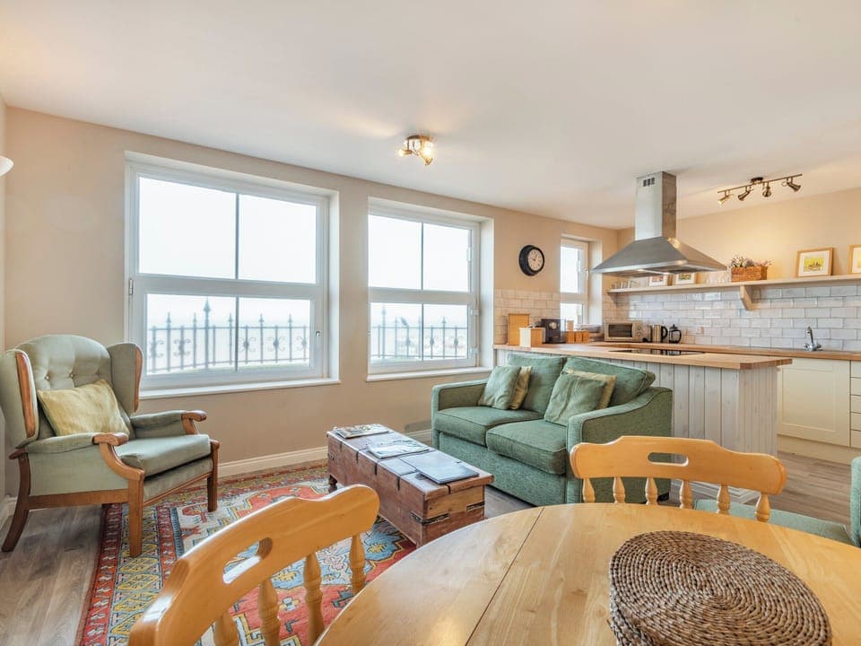 Open plan living space | The Nest - Above No. 1 Cromer Apartments, Cromer