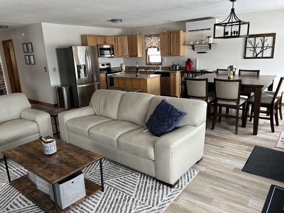 Plenty of seating and comfy couches