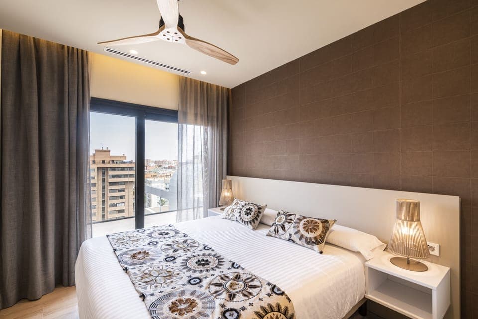 Luxury Penthouse, 2 Bedrooms, Terrace, City View | Down comforters, memory foam beds, laptop workspace, soundproofing