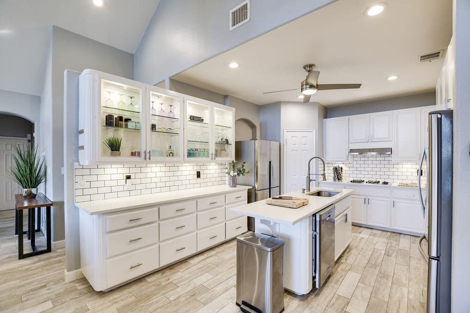 Chefs Kitchen with two refrigerators, ice maker, two coffee makers..