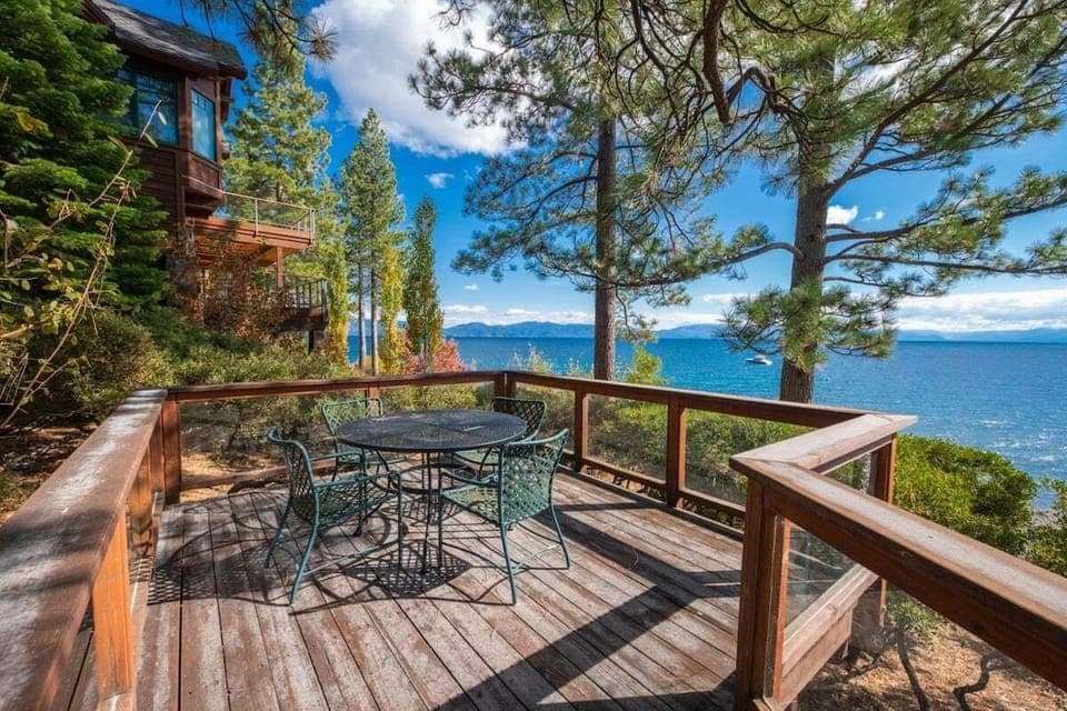 Lower Deck Next to Lake Tahoe