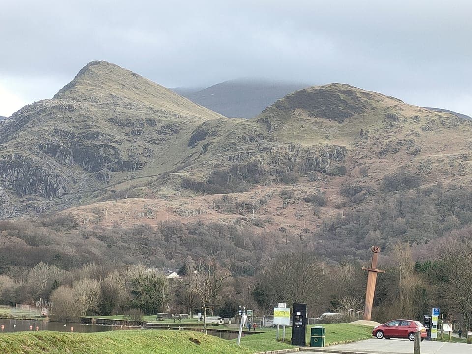 Padarn Lake, Llanberis - just four miles away.