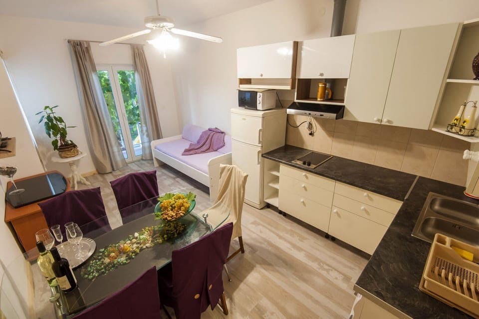 Kitchen , dining area, living room