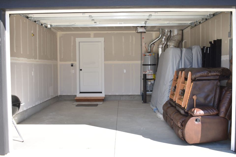 room for 1 vehicle, but some items are temporarily being stored- sorry! :(