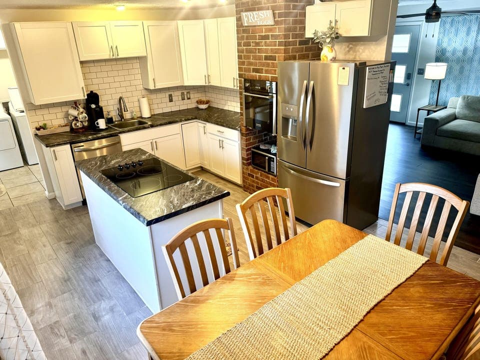 Kitchen and dining area
