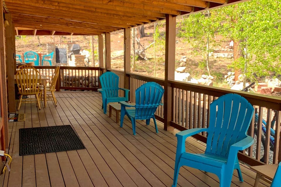 Plenty of covered deck space to enjoy the wonderful Colorado weather