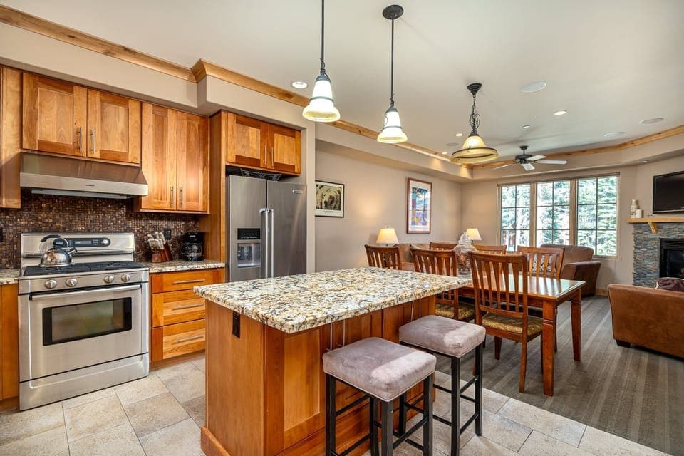Indoors, Kitchen, Kitchen Island, Floor, Furniture