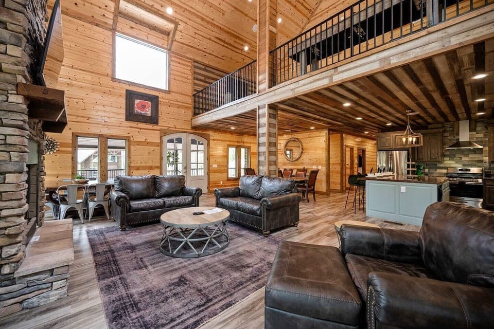 Up above you see our bonus loft serving as an amenity filled game room - look further for close ups.