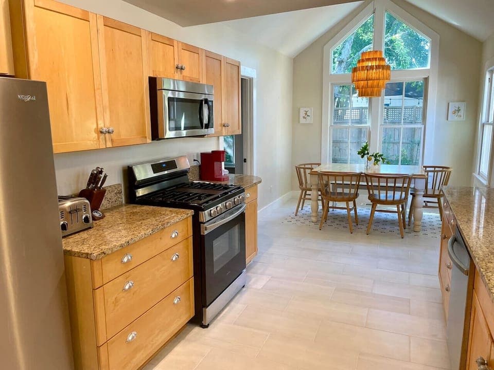 Large open kitchen