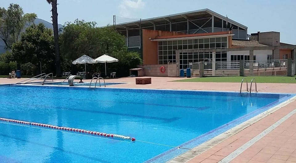 The large village pool is open from mid-June to early September.