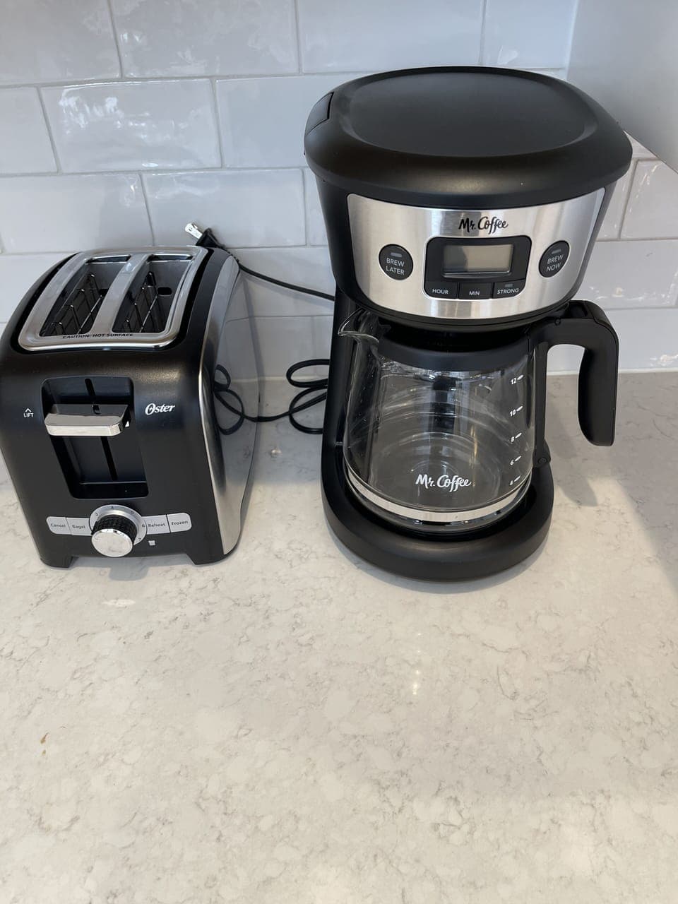 toaster and coffee