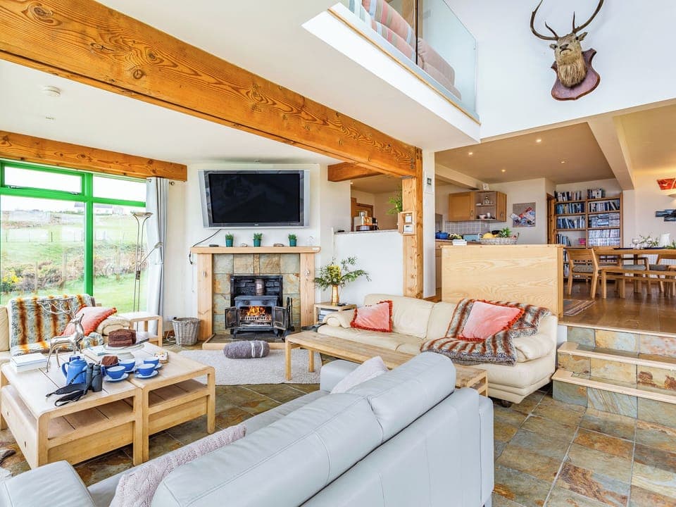 Living area | Longa House, Gairloch