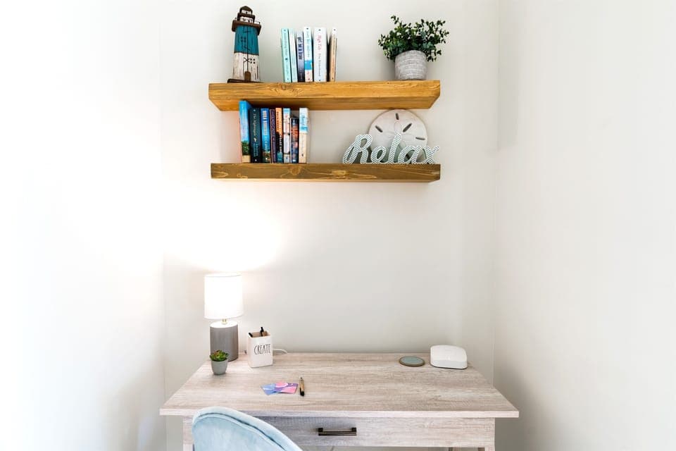 Make work or study a breeze in our dedicated workspace. Complete with a comfortable desk chair and charging ports.