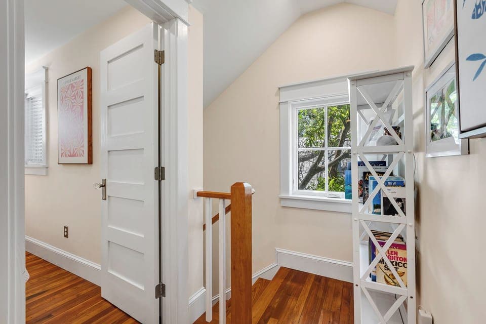 Steps to the bedrooms