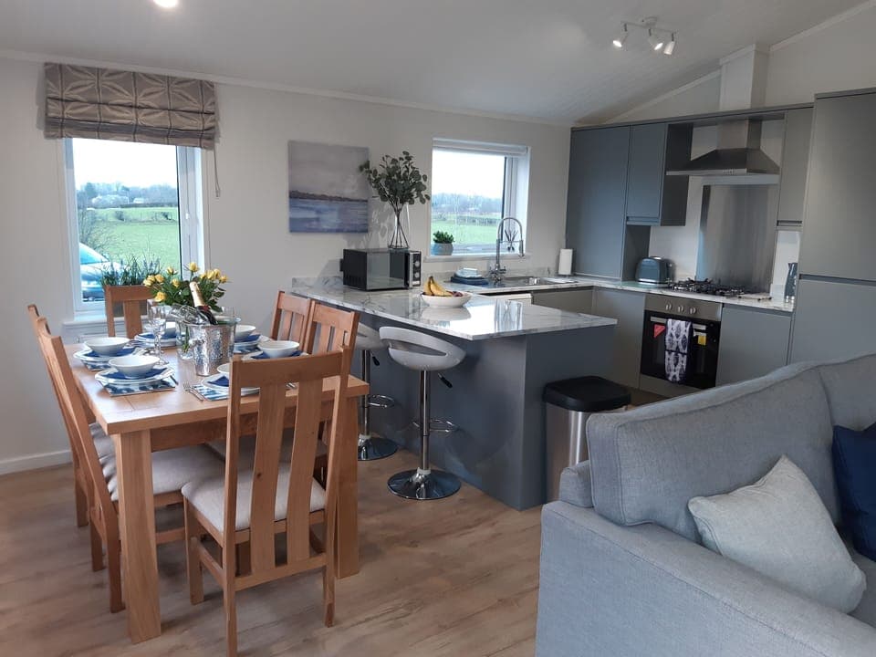 Dining/kitchen area.