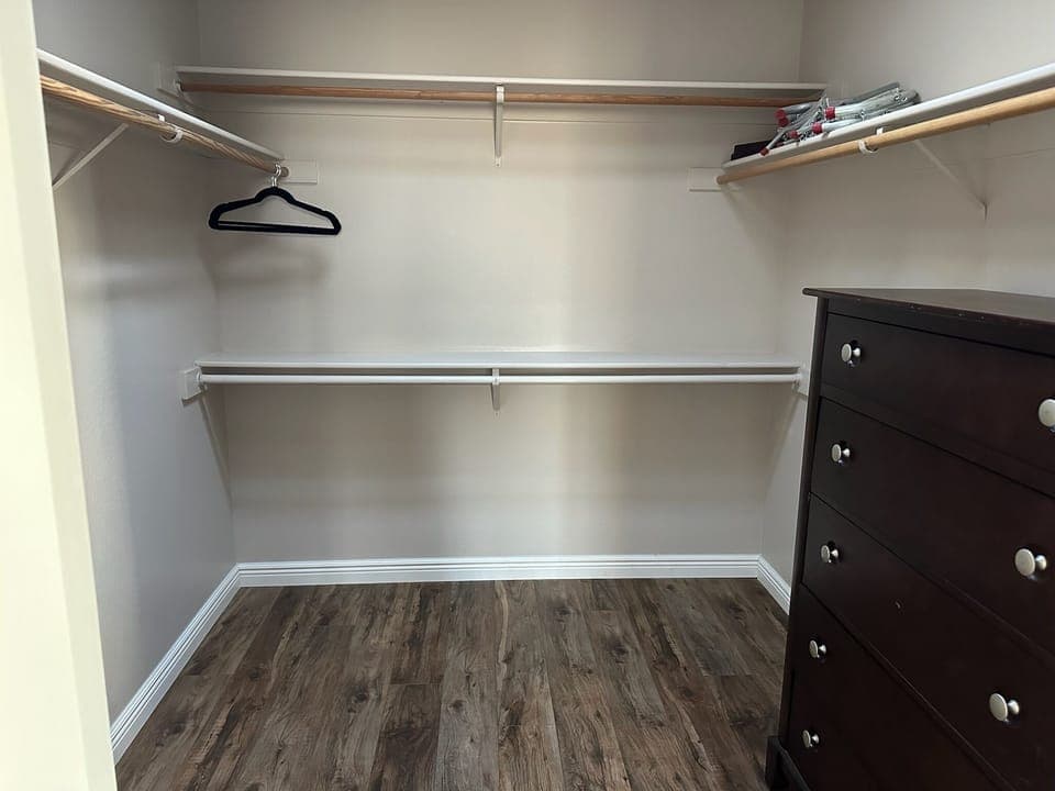Large walk in closet