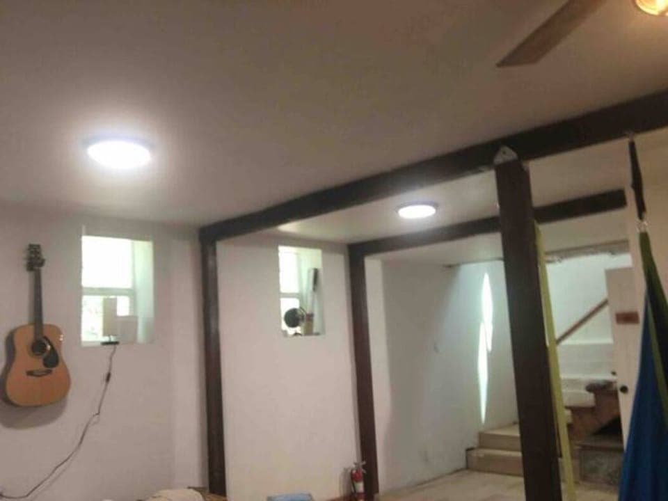 Downstairs sports a large living area for reading, relaxing and disconnecting.