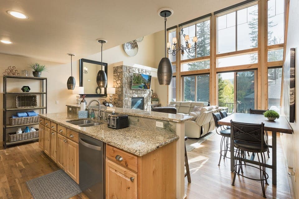 Main Living Space, Dining and Kitchen